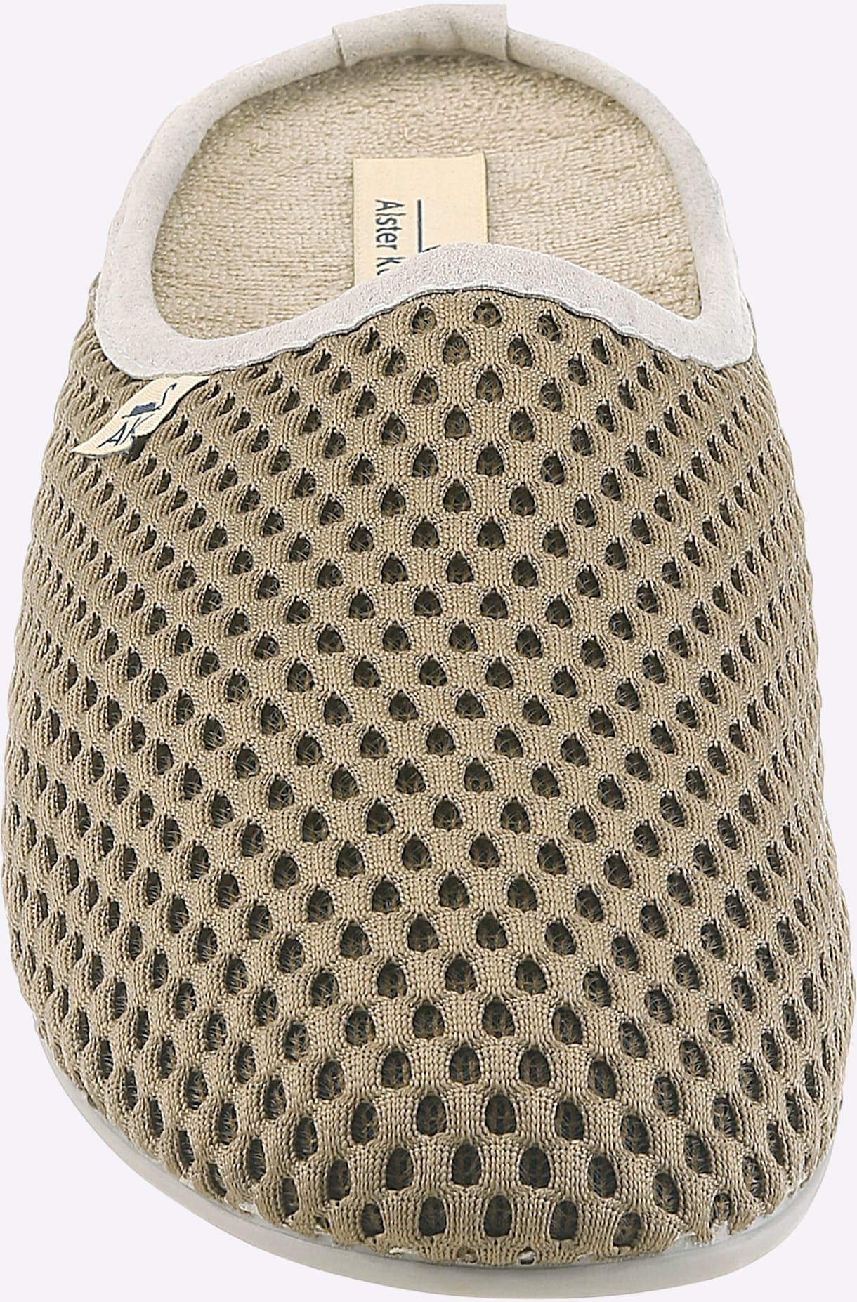 Pantoffel, Herren, Gr. 40, beige (marine), Textil, Schuhe Pantoffel marine 40