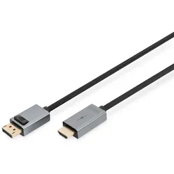 Digitus 4K DisplayPort Adapterkabel, DP - HDMI Typ A