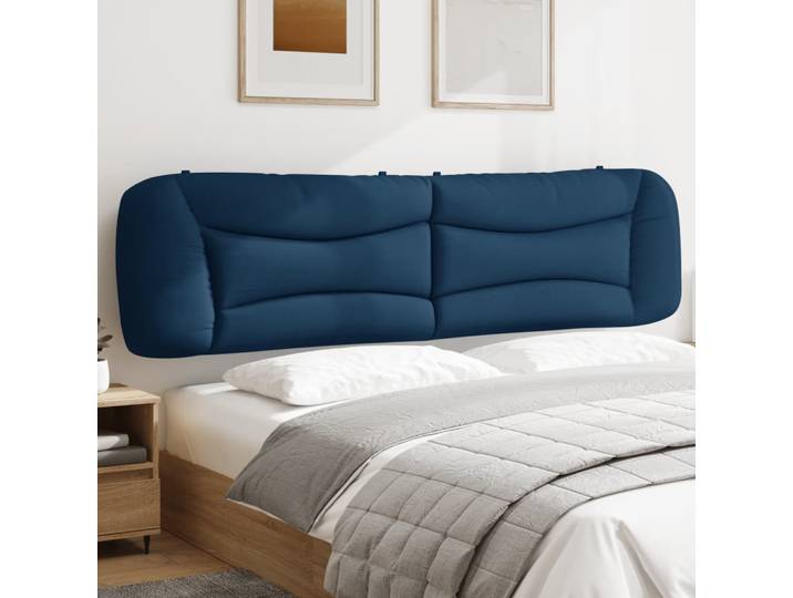 vidaXL Kopfteil-Kissen Hvar Blau 200 cm Stoff