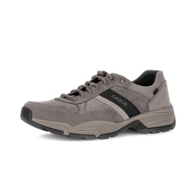 Sneaker GABOR "Sneaker low", Herren, Gr. 45, grau, Schuhe Sneaker