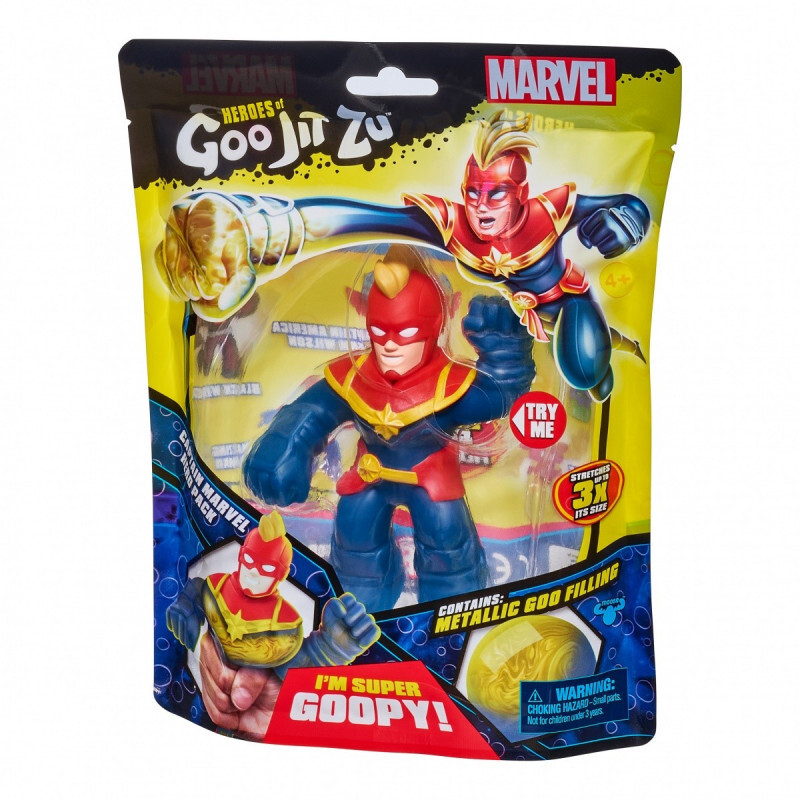 Heroes of Goo Jit Zu Marvel Captain Marvel 4873 Squishy Superheld Speelgoed