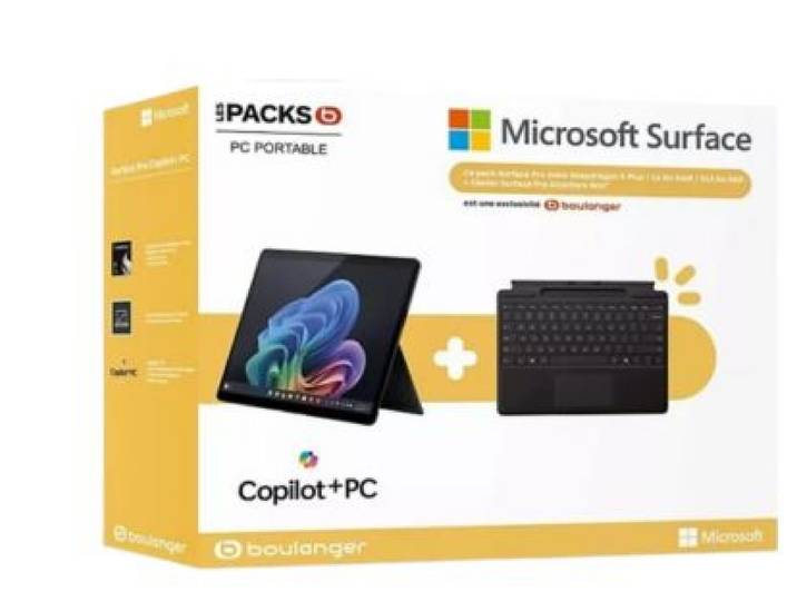 Microsoft - Pc Hybride Pack Surface Pro 13 Snapdragon X Plus 16 Go Ram Lpddr5x Ssd 512 Go Copilot+Pc