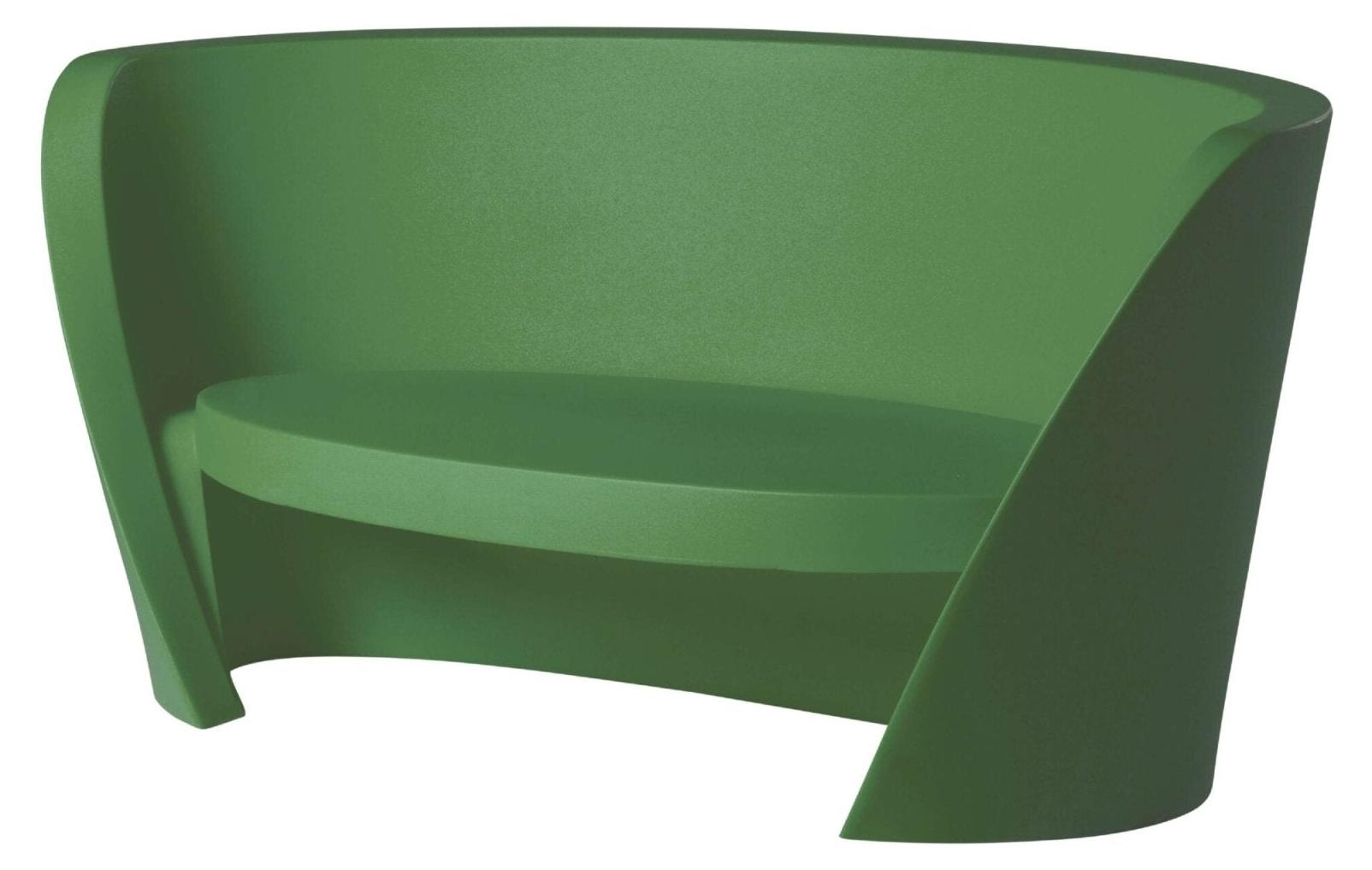 Moderner Outdoor- und Gartensofa Slide Rap - Grün Anis