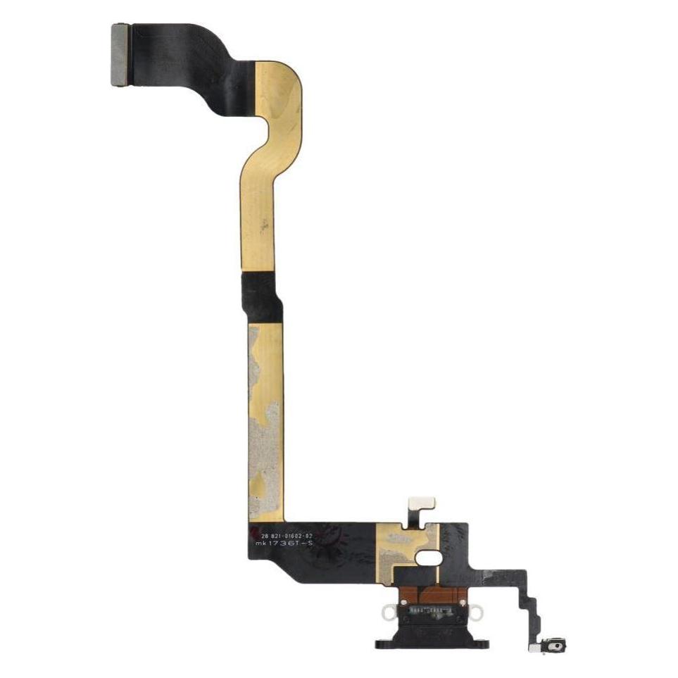 OEM Consumables! Charging flex USB for IPHONE X black (used) (Apple iPhone X) (55033213)