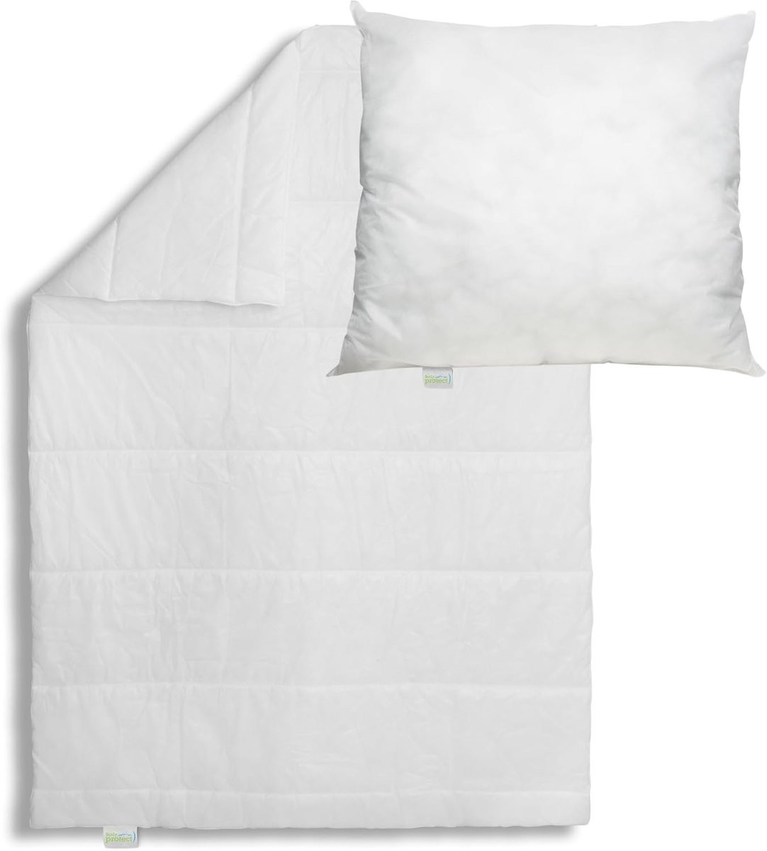 Wit Four Season Dekbedset met Kussen - Microvezel 4-Seizoenen Beddengoed voor Volwassenen