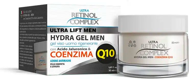 HYDRA GEL MEN con COENZIMA Q10 50ml crema viso uomo rigenerante