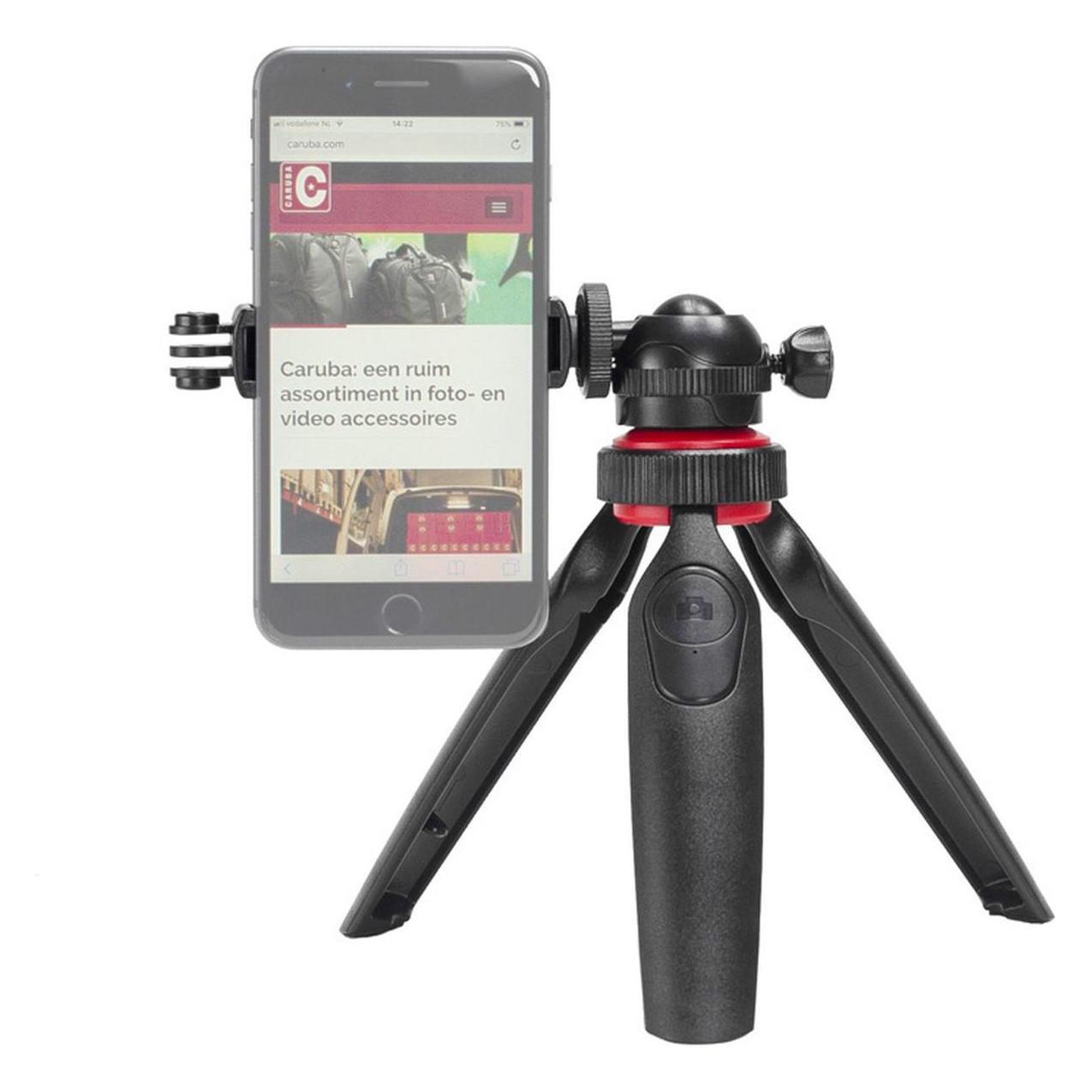 Caruba Orbit20 Ministatief incl. Bluetooth Remote Control en Phoneholder & GoPro holder (Metall) (22461421)