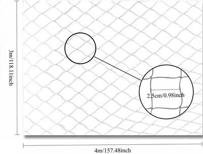 Inspired Finds Transparent Cat Safety Net Balcony & Stair Protective Barrier To Prevent Pet Falls And Escapes 9.84x13.12 Ft