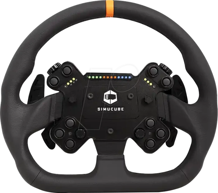 Simucube Valo GT-23 SC3 Simracing-Lenkrad, 320 mm Durchmesser, GT-Design, SC3-Quick-Release - schwarz, wildleder