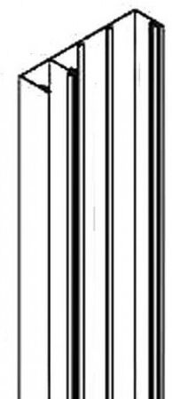 Couvercle COFRALIS L 2500 mm en PVC OBO BETTERMANN 6133454 Blanc