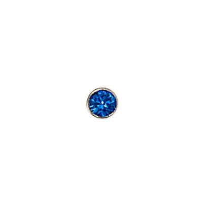 Nasenpiercing JOBO, silber (edelstahlfarben), Piercings, Damen, Edelstahl, Edelstahl mit Kristallsteinen
