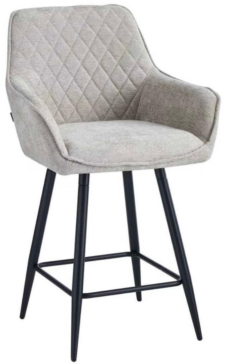 Colenis Belissima Barkruk Set van 2 - Taupe - Chenille Stof - Design Barstoel