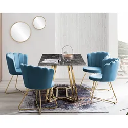 SalesFever »Arielle« Stuhl 2er-Set blau 70x85x66 cm
