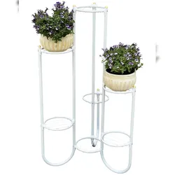 DanDiBo Blumentreppe Metall Weiß 93922 Pflanzenentreppe 101 cm Blumenregal Pflanzenständer Blumenständer