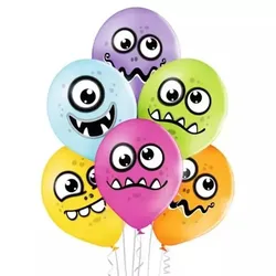 Luftballon-Set „Lustige Monster“ – 6 Stück