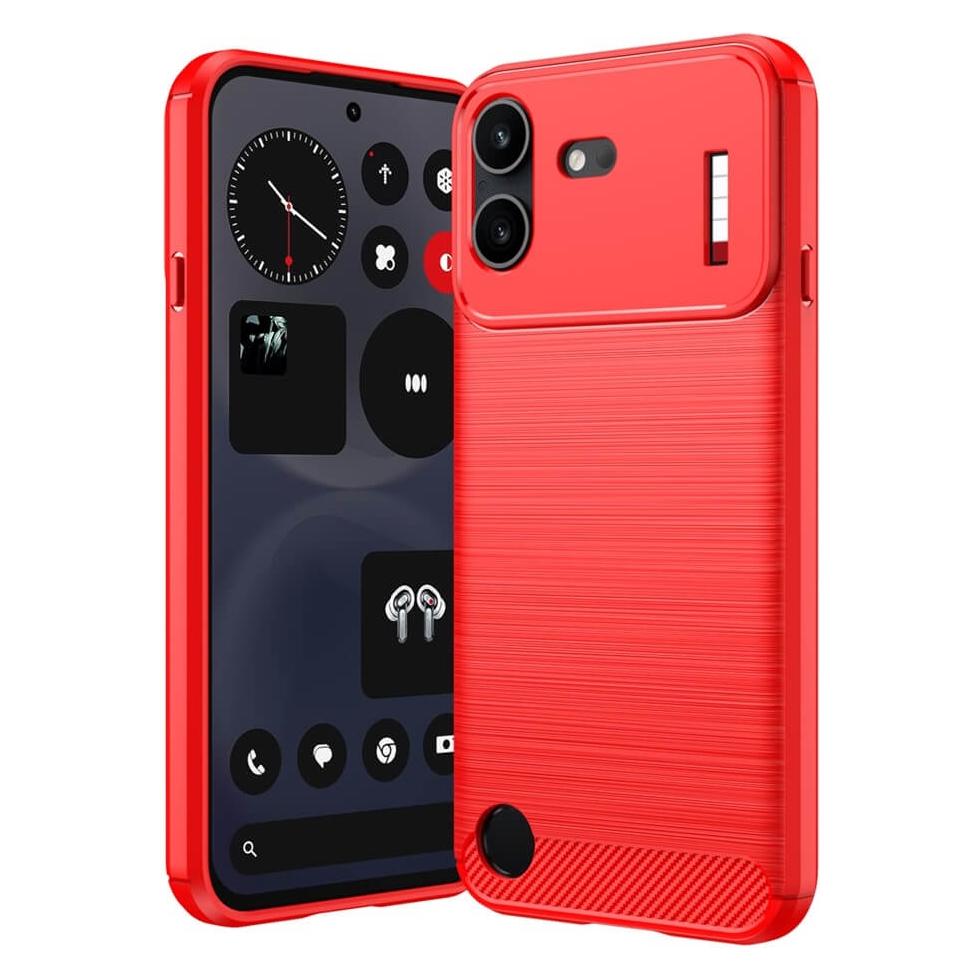 Cover-Discount Nothing Phone (4b) - Metall Carbon Look Hülle (Nothing Phone (4b)) (78701881)