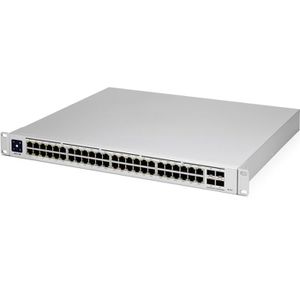 UbiQuiti Switch UniFi Pro 48 PoE, USW-Pro-48-POE, managed, 48-Port, 1 Gbit/s, 40x PoE+, 8x PoE++, 4x SFP+