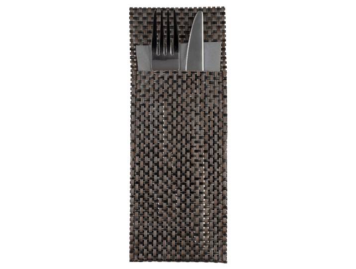 Serviettes pochettes à couverts 6 pièces 9 x 0 x 24cm Marron/Marron