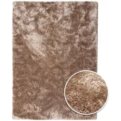 Teppich SILKY | Hellbraun | verschiedene Größen