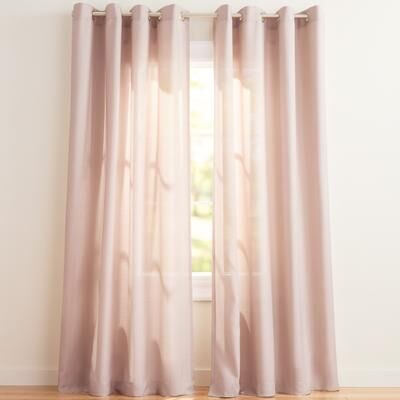 Porch & Den EXCLUSIVE HOME Loha Linen Grommet Top Curtain Panel Pair