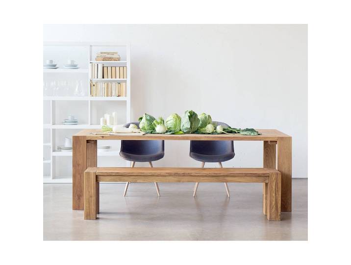 Table 180 x 100 cm Marron/Chêne clair