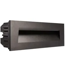 Deko-Light Abdeckung Rundung für LED Wandeinbauleuchte LIGHT BASE III OUTDOOR, Schwarz D-930478