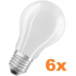 6er Vorteilspack Osram LED Superstar E27 LED Lampe Matt warmweiss dimmbar 7,8W wie 75W