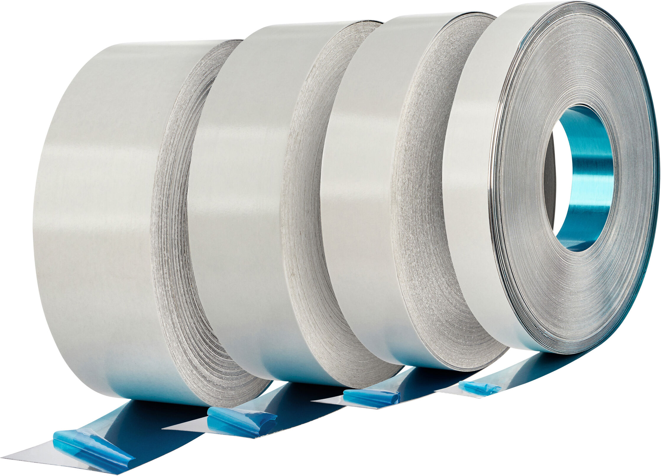 SPRINTIS Banda de acero, autoadhesiva 40 mm, acero inoxidable SUS430, plata