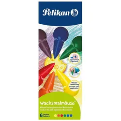 4x Pelikan, Malstifte, Wachsmalmäuse (6x)