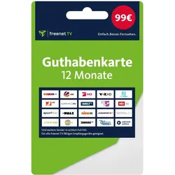 Freenet Guthabenkarte 12 Monate, CI Modul + Pay TV