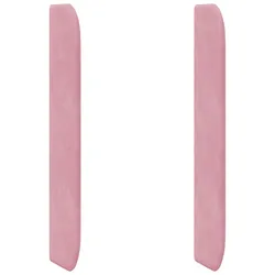 vidaXL Kopfteil Ohr Rosa 80 x 16 x 4 cm Samt