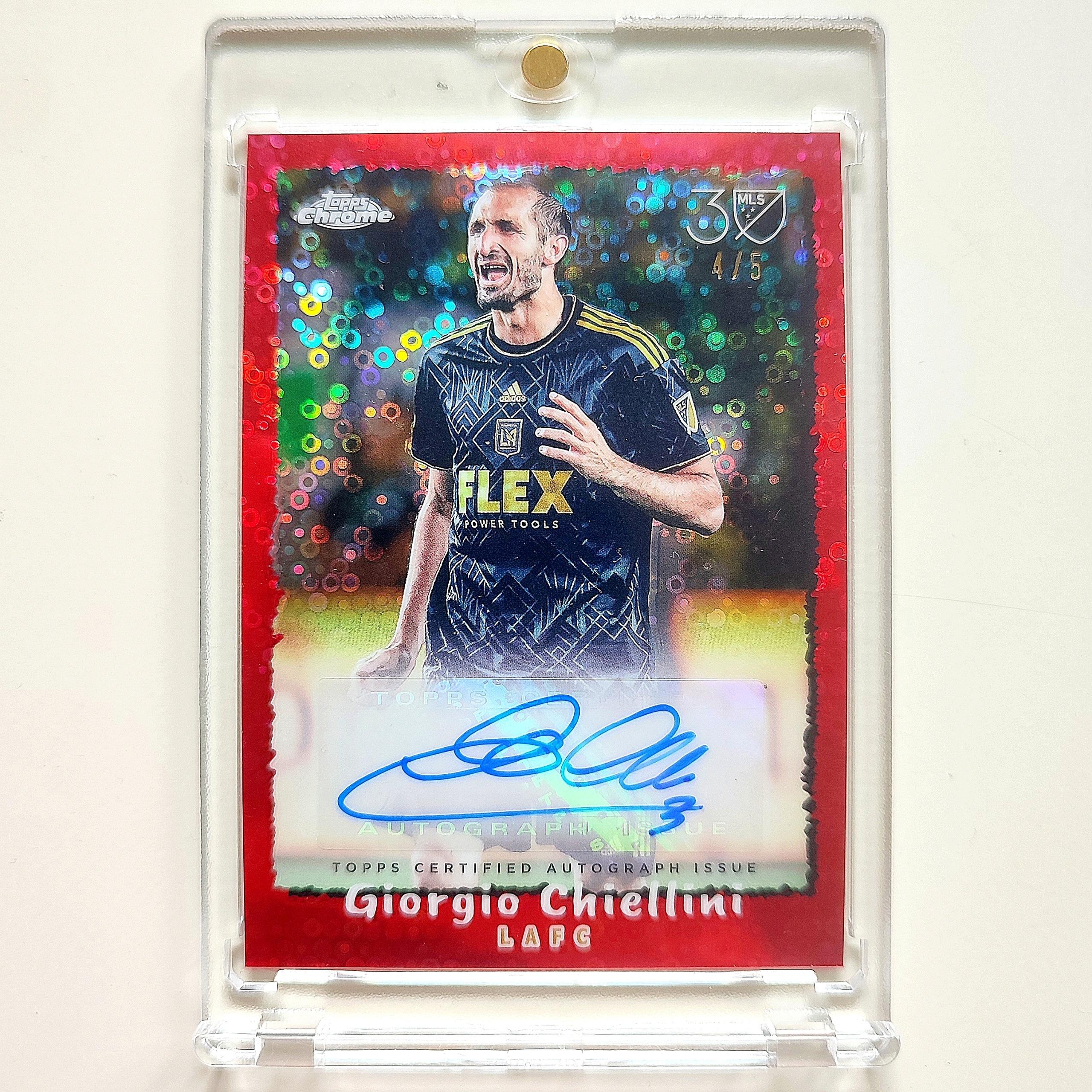 Topps Chrome card - Giorgio Chiellini - LAFC - Autograph - Limited edition /5