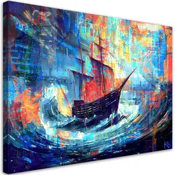 WANDBILD schiff auf see