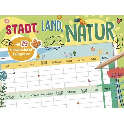 Stadt, Land, Natur - Spieleblock, Taschenbuch von , Schwager & Steinlein, 978-3-8499-4361-5