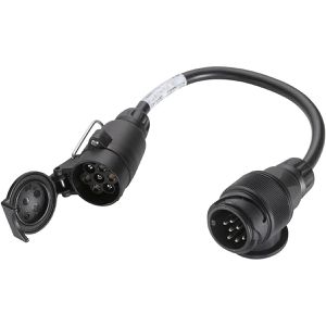 Hella Anhänger-Adapter 8JA 005 952-001, für PKW / LKW, 13 auf 7 polig, 12 V, 25 cm lang, für Anhängerkupplung