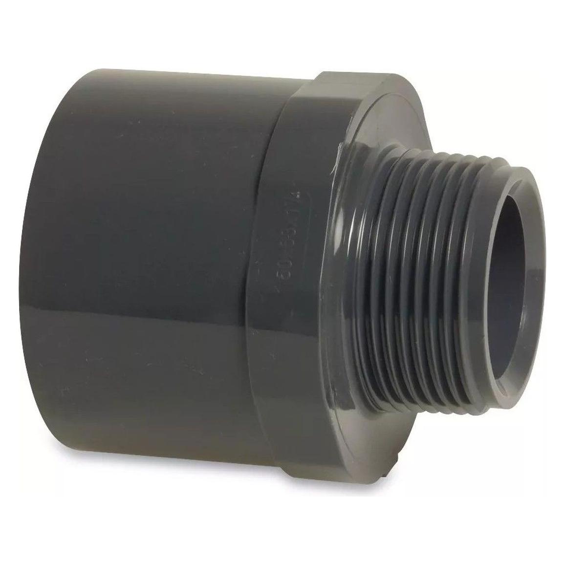 Magni PVC-U Übergangsnippel 40/50 mm x 1 1/2 Klebemuffe/Klebestutzen x (0110459)