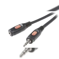 SpeaKa Professional SP-7870228 Klinke Audio Verlängerungskabel [1x Klinkenstecker 3.5 mm - 1x Klinke