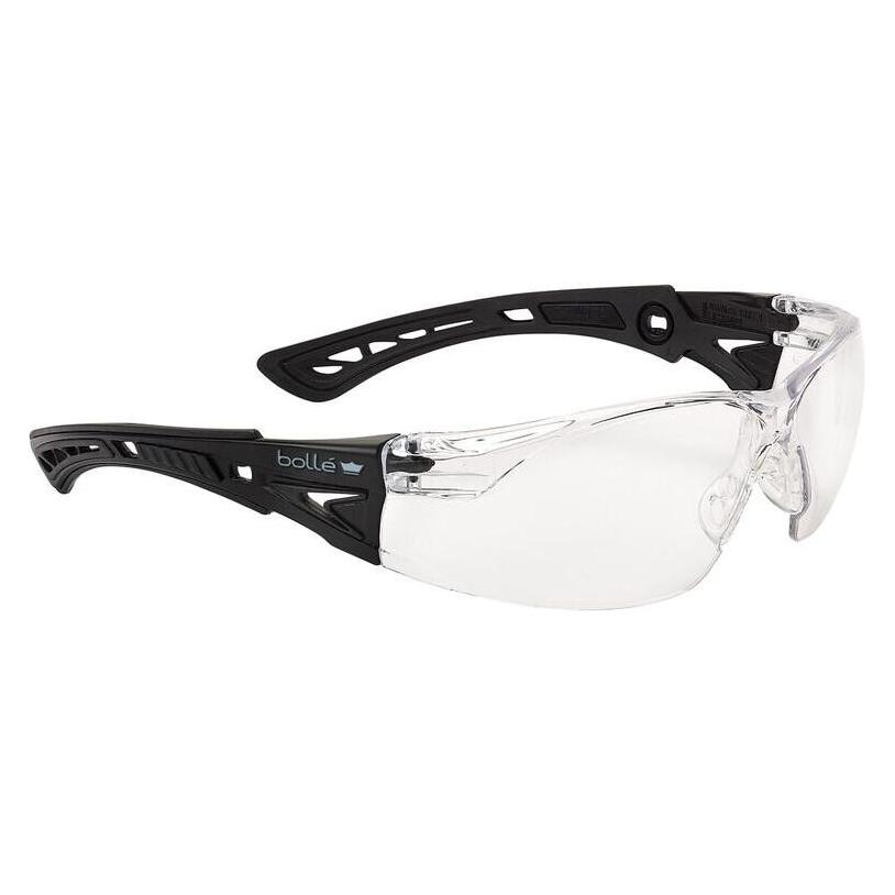 Bollé Schutzbrille Rush+ Klar Bügel mattschwarz (44916667)