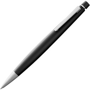Lamy Druckbleistift 2000 101, schwarz, Polycarbonat, HB, mit Radiergummi, Strichbreite 0,7 mm