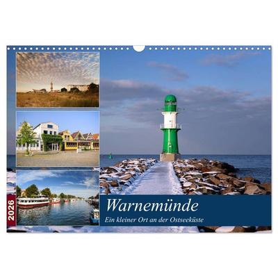 Urlaub in Warnemünde (Wandkalender 2026 DIN A3 quer), CALVENDO Monatskalender