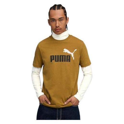 Puma Herren-T-Shirt Ess 2 Color Nr. 1 Logo-T-Shirt Braun (M) (66935207)