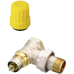 Ventilgehäuse RA-UN 15 R 1/2, Eck, matt vernickelt