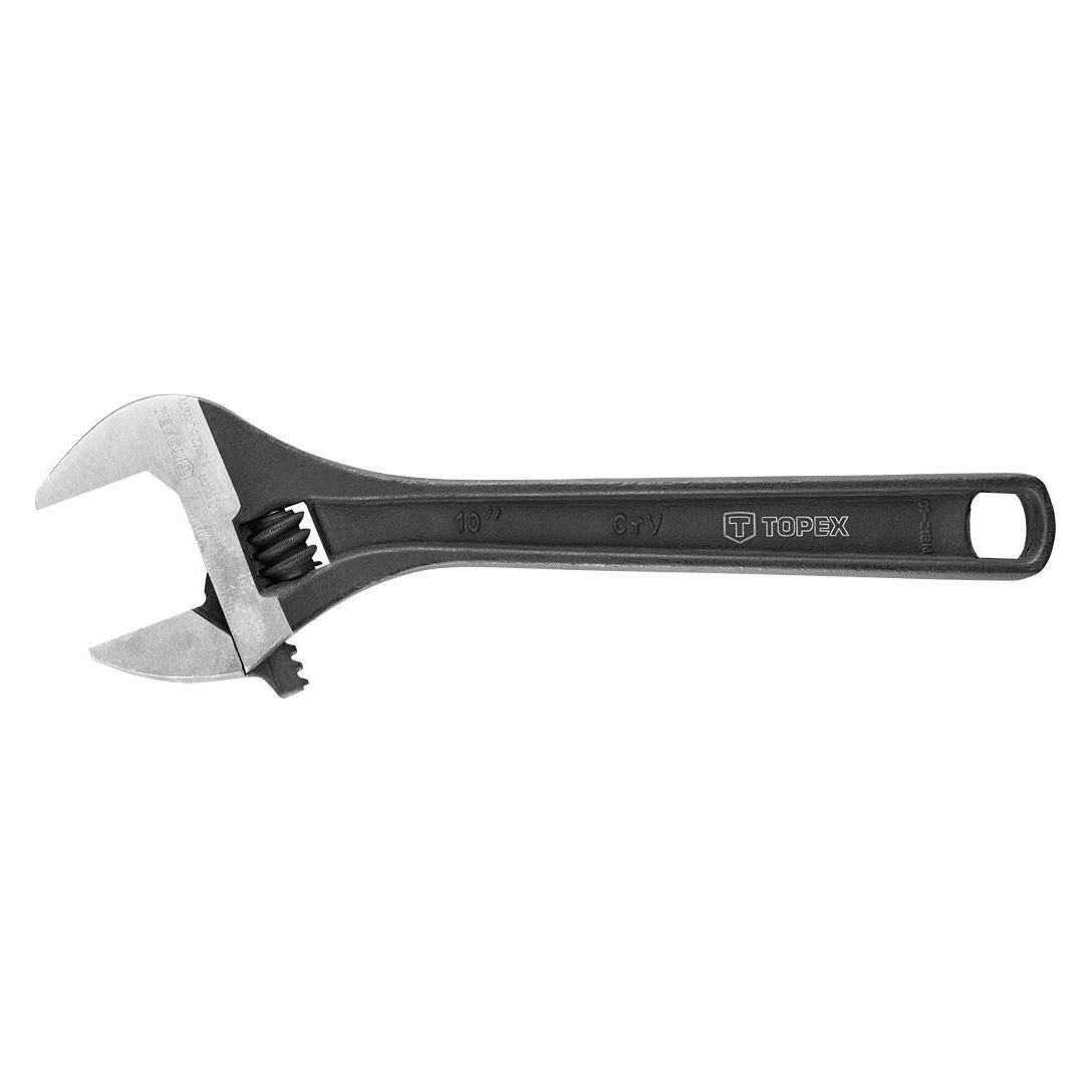 Topex verstellbarer Gabelschlüssel 250 mm Stahlgriff (35D557) (35 mm) (TOP-35D557)