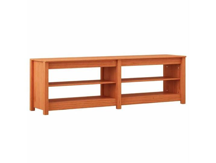 Banc à chaussures(bonne ventilation) - Meuble d Entrée Couloir - avec étagère Cire marron 160x36 5x50 cm zpl33g