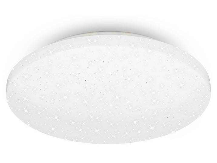 BRILONER - LED Deckenlampe mit Sternendekor, LED Deckenleuchte Bad IP44, gelocht