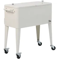 barths »Icy« Kühlbox auf Rädern beige 43x89x91 cm