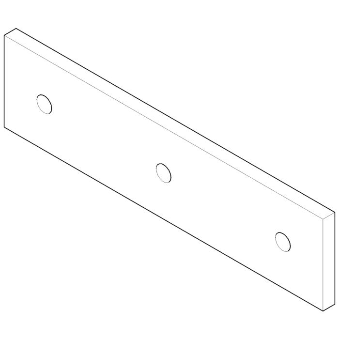 Dornbracht Abdeckung 240 x 60 - plat 092798015-06 platin matt