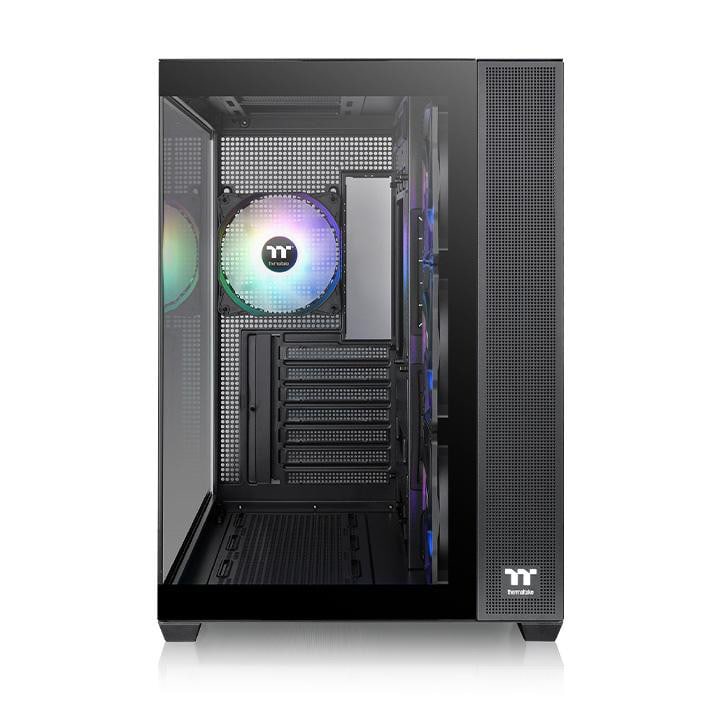 Thermaltake View 380 Gaming PC Gehäuse Midi-Tower Schwarz Seitenfenster