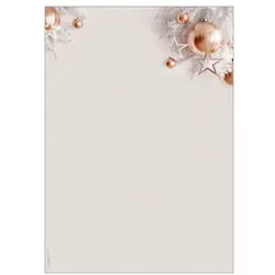 Sigel Motiv-Papier »Christmas in rose gold« A4 rosa, 21x29.7 cm
