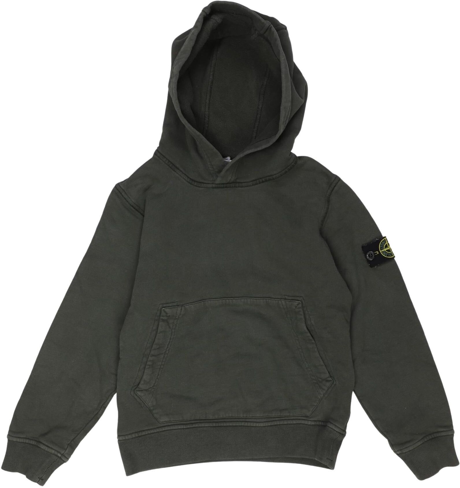 Stone Island Jungen Kapuzenpullover oder Sweater, Grün, Gr. EU 128, Baumwolle - Second Hand